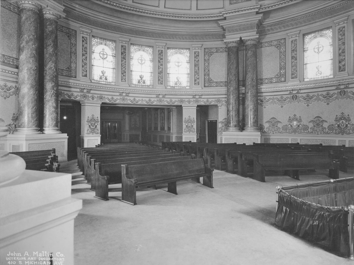 Mallin chapel decorations, 1929