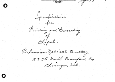BNC 1929 Chapel Specifications page 1